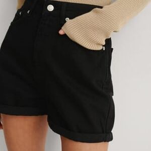 Women's Black Denim Shorts